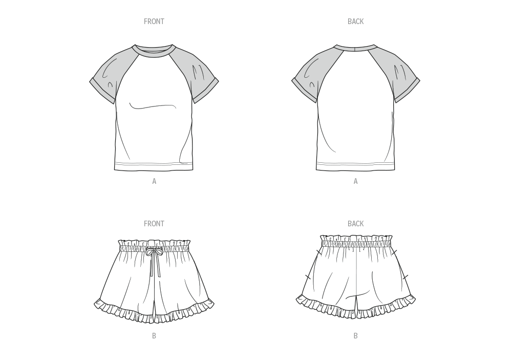 Patron Know Me n°2123 - T-Shirt & Shorts
