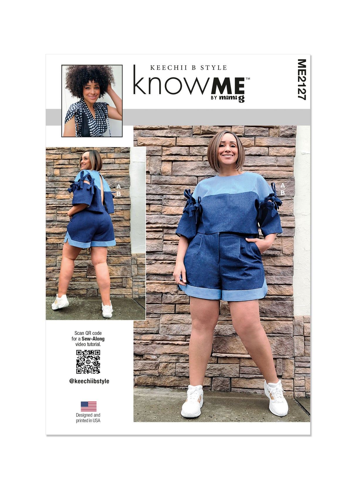 Patron Know Me n°2127 – Top manches kimono & short épuré