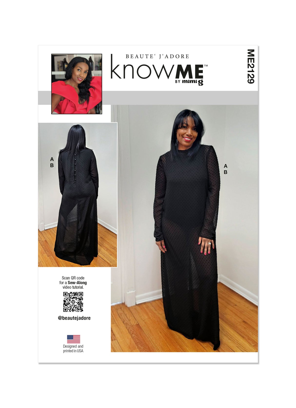 Patron Know Me n°2129 – Body dos nageur & Robe longue couture