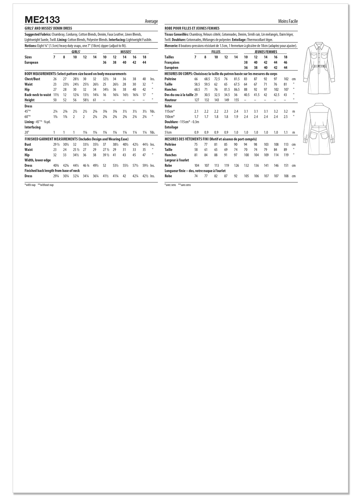 Patron Know Me n°2133 – Robe midi boutonnée