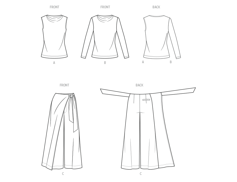 Patron Know Me n°2134 – Pantalon ample & haut à col montant