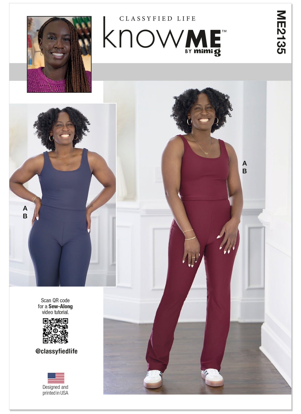 Patron Know Me n°2135 – Ensemble sport : top + legging