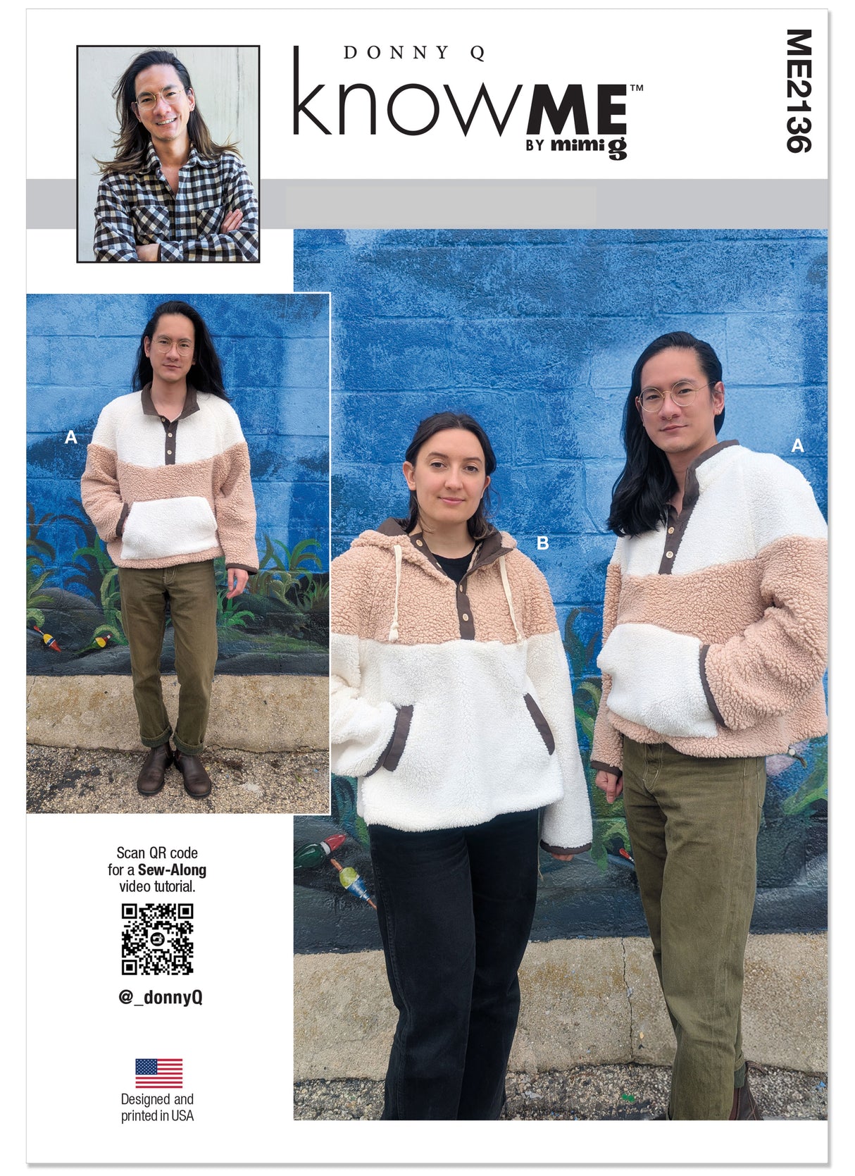 Patron Know Me n°2136 – Veste contrastée unisexe