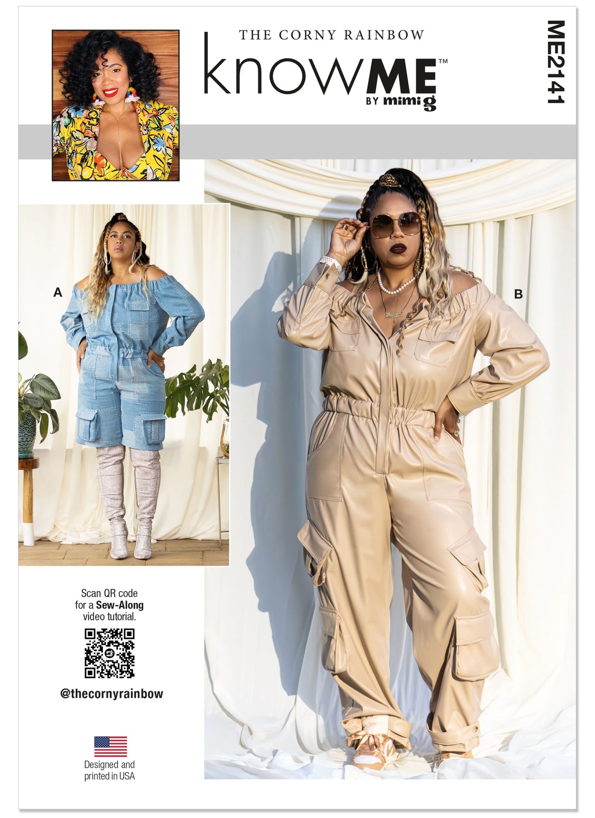 Patron Know Me n°2141 – Combinaison off-shoulder deux longueurs