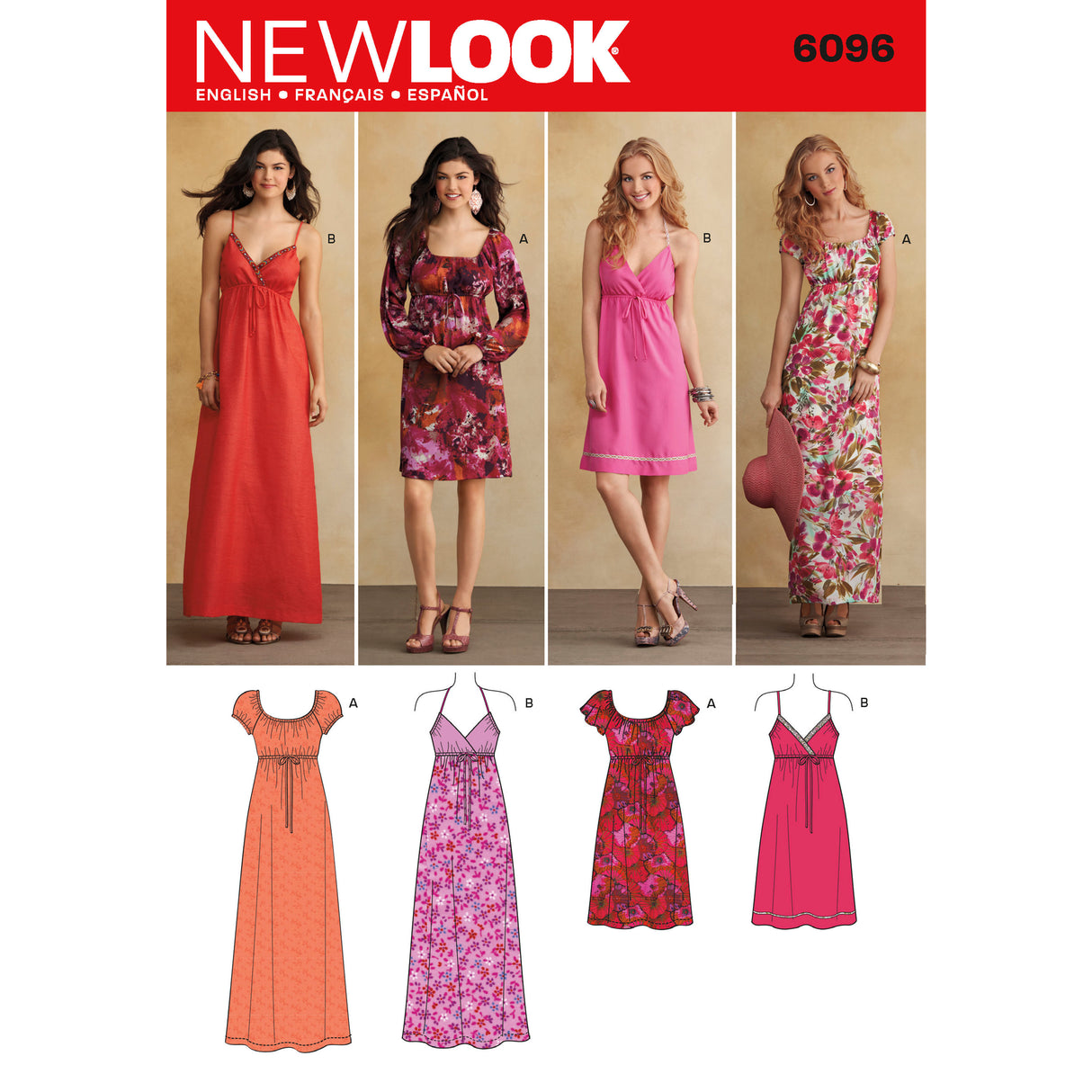 Patron New Look n°6096 - Robe