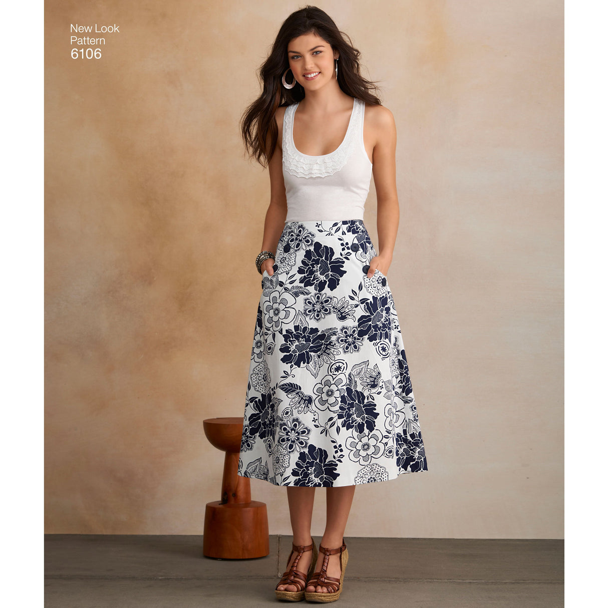 Patron New Look n°6106 - Jupe femme