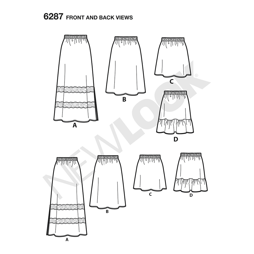 Patron New Look n°6287 - Robe Évasée