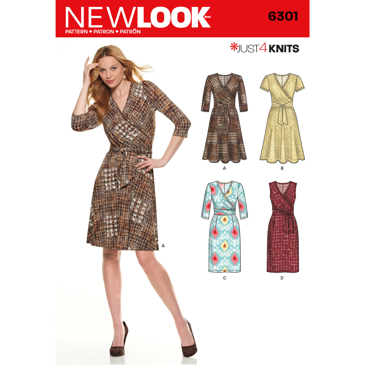 Patron New Look n°6301 – Robe portefeuille élégante