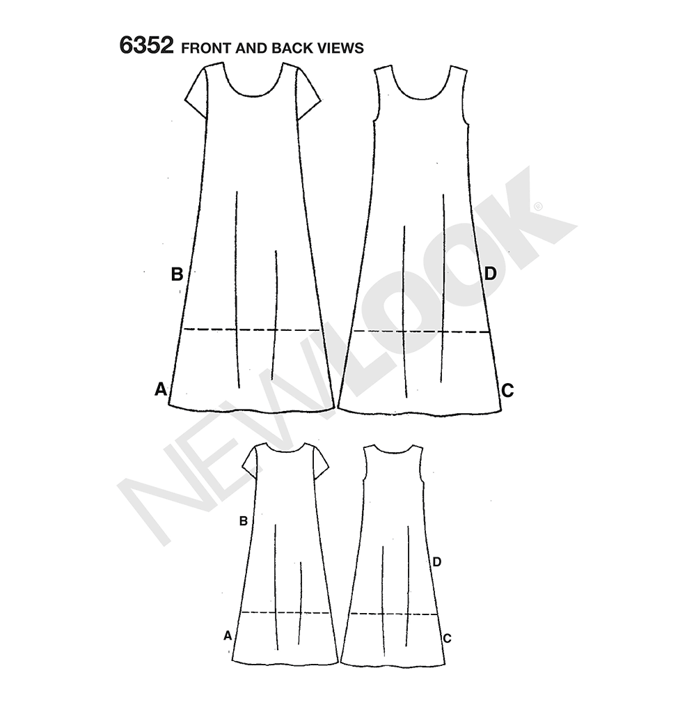 Patron New Look n°6352 – Robe d'été pour femme