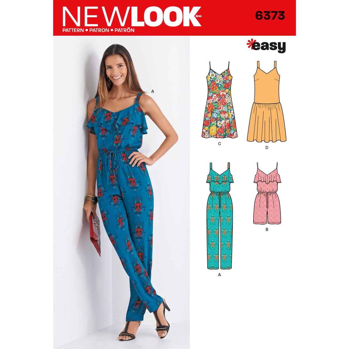 Patron New Look n°6373 – Combinaison et robe pour femme