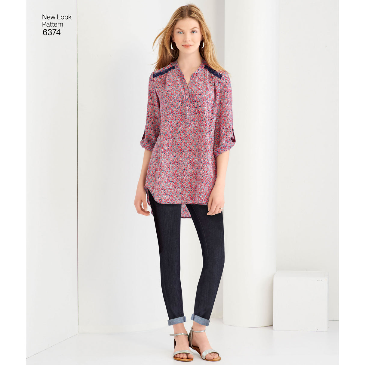 Patron New Look n°6374 – Chemisier féminin à variations multiples