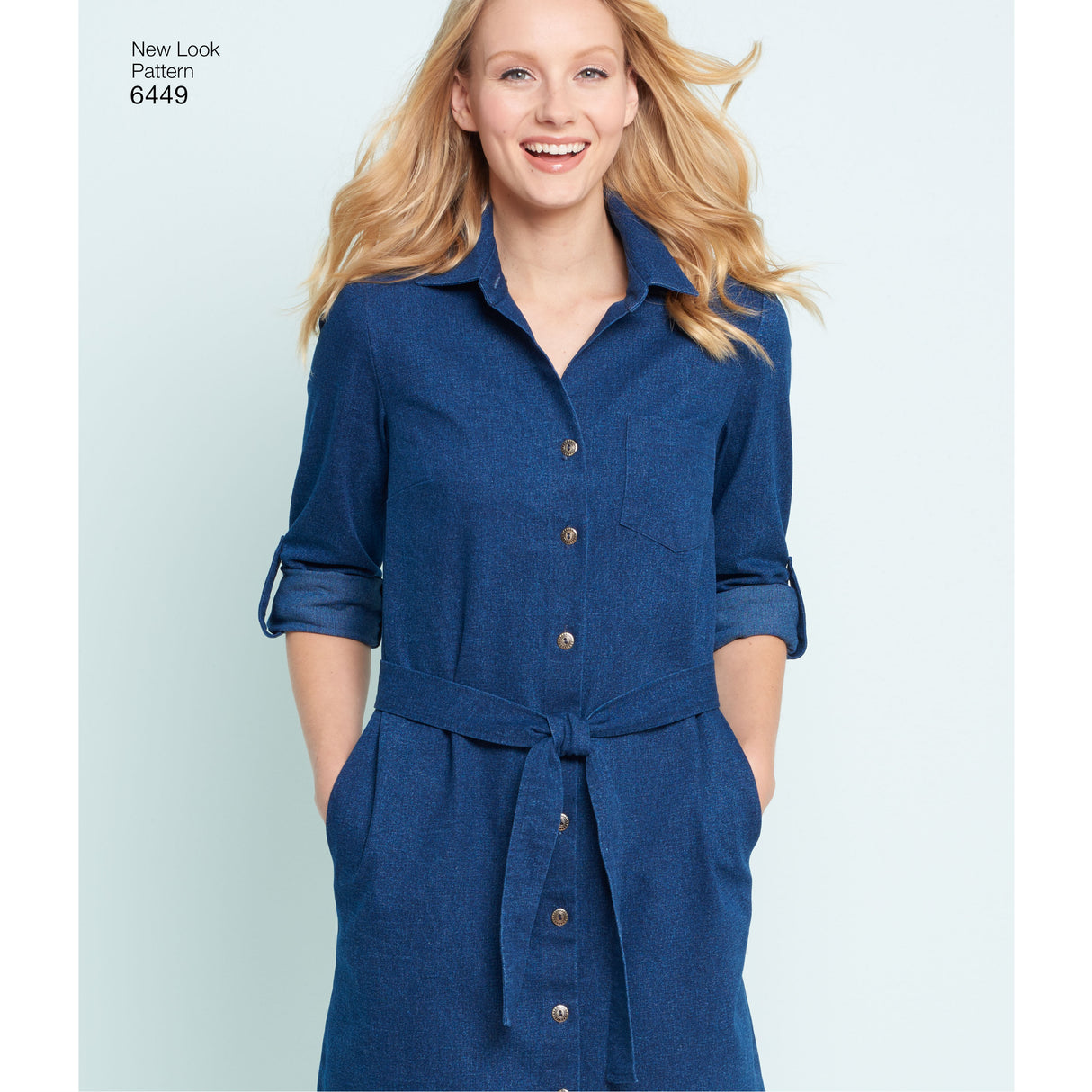 Patron New Look n°6449 – Robe chemise pour femme