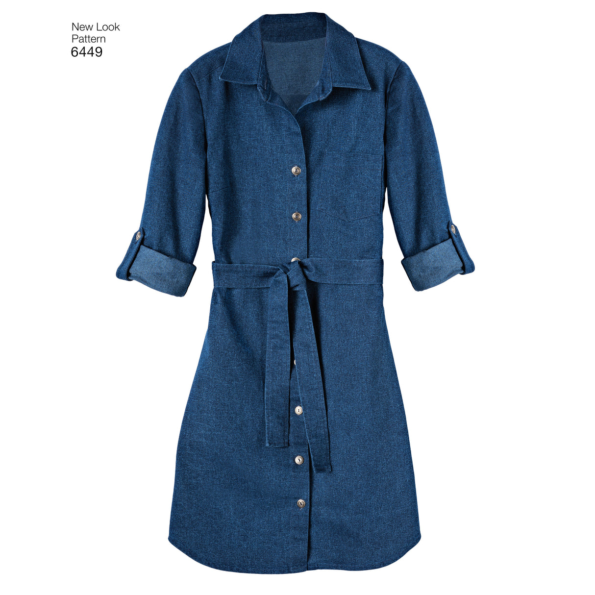 Patron New Look n°6449 – Robe chemise pour femme