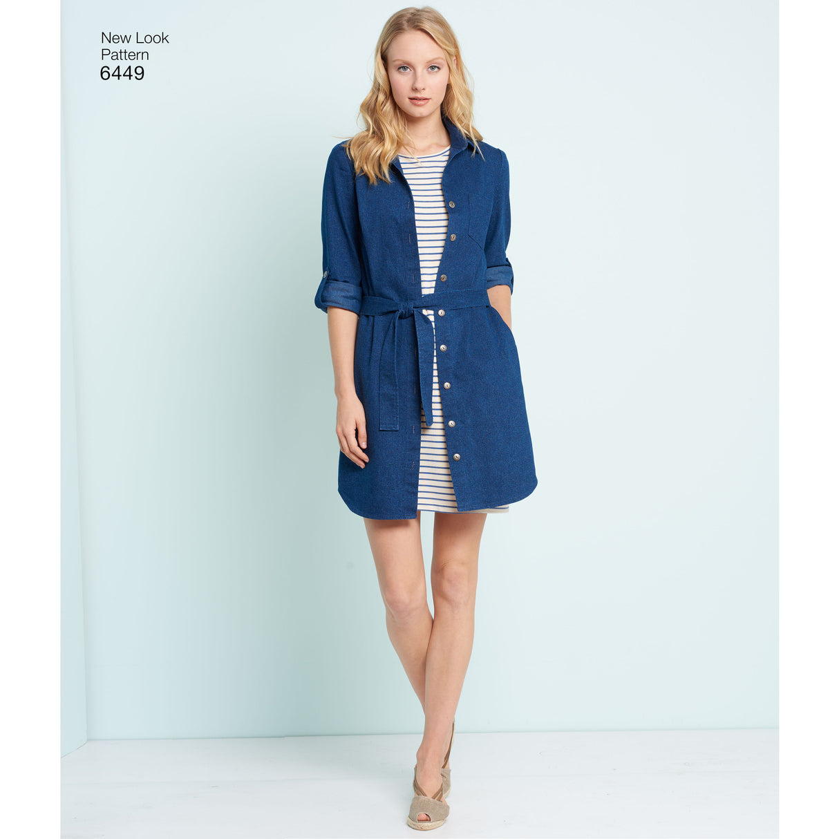 Patron New Look n°6449 – Robe chemise pour femme
