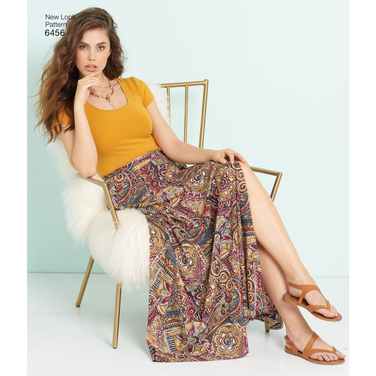 Patron New Look n°6456 – Jupe portefeuille pour femme