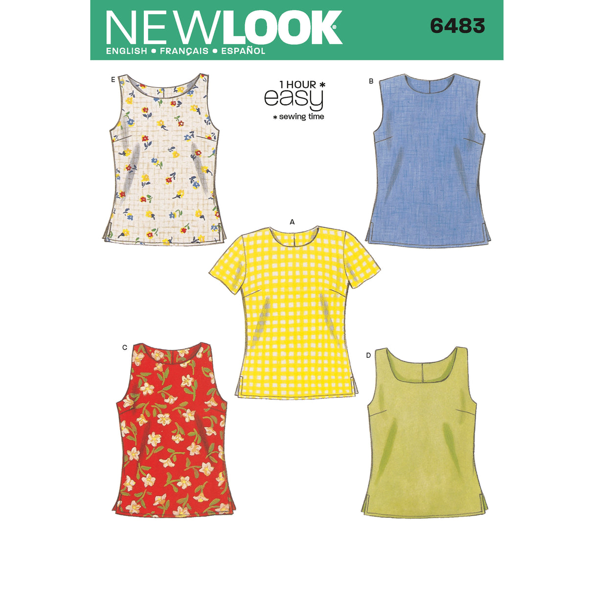 Patron New Look n°6483 – Top basique pour femme