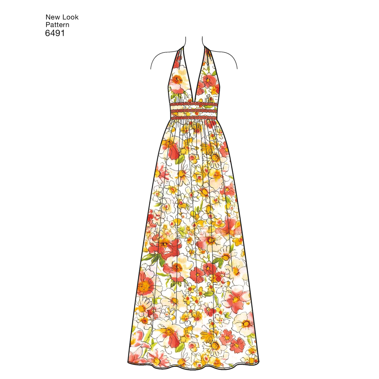 Patron New Look n°6491 – Robe d'été dos nu pour femme