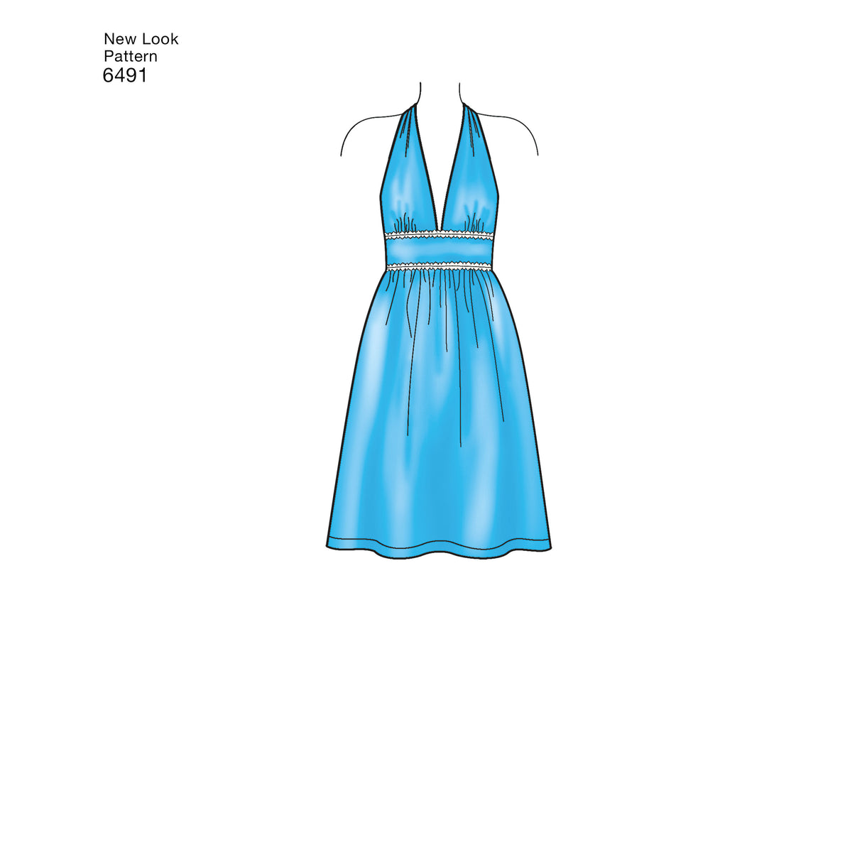 Patron New Look n°6491 – Robe d'été dos nu pour femme