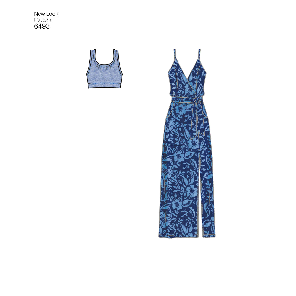 Patron New Look n°6493 – Combinaison et combishort pour femme