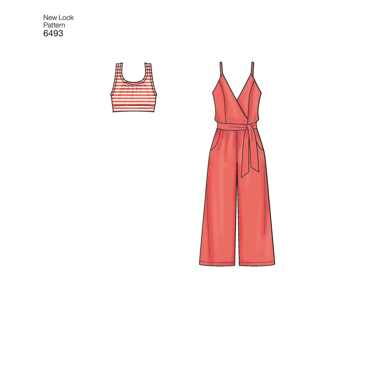 Patron New Look n°6493 – Combinaison et combishort pour femme
