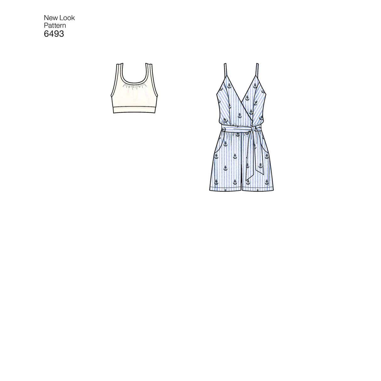 Patron New Look n°6493 – Combinaison et combishort pour femme