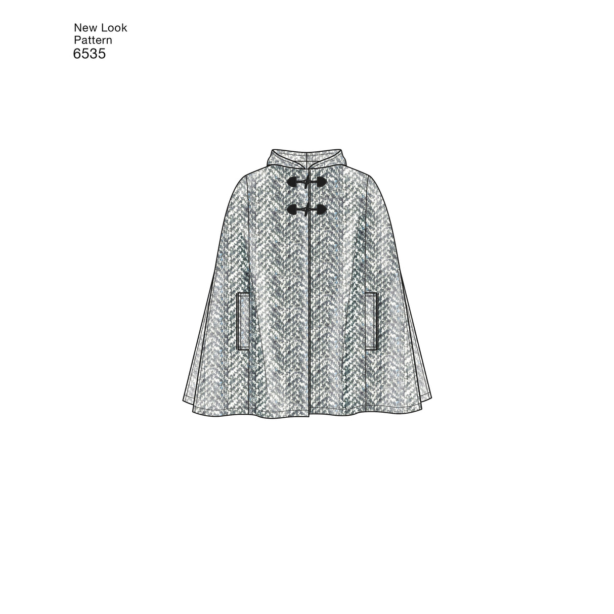 Patron New Look n°6535 – Capes et manteaux col montant