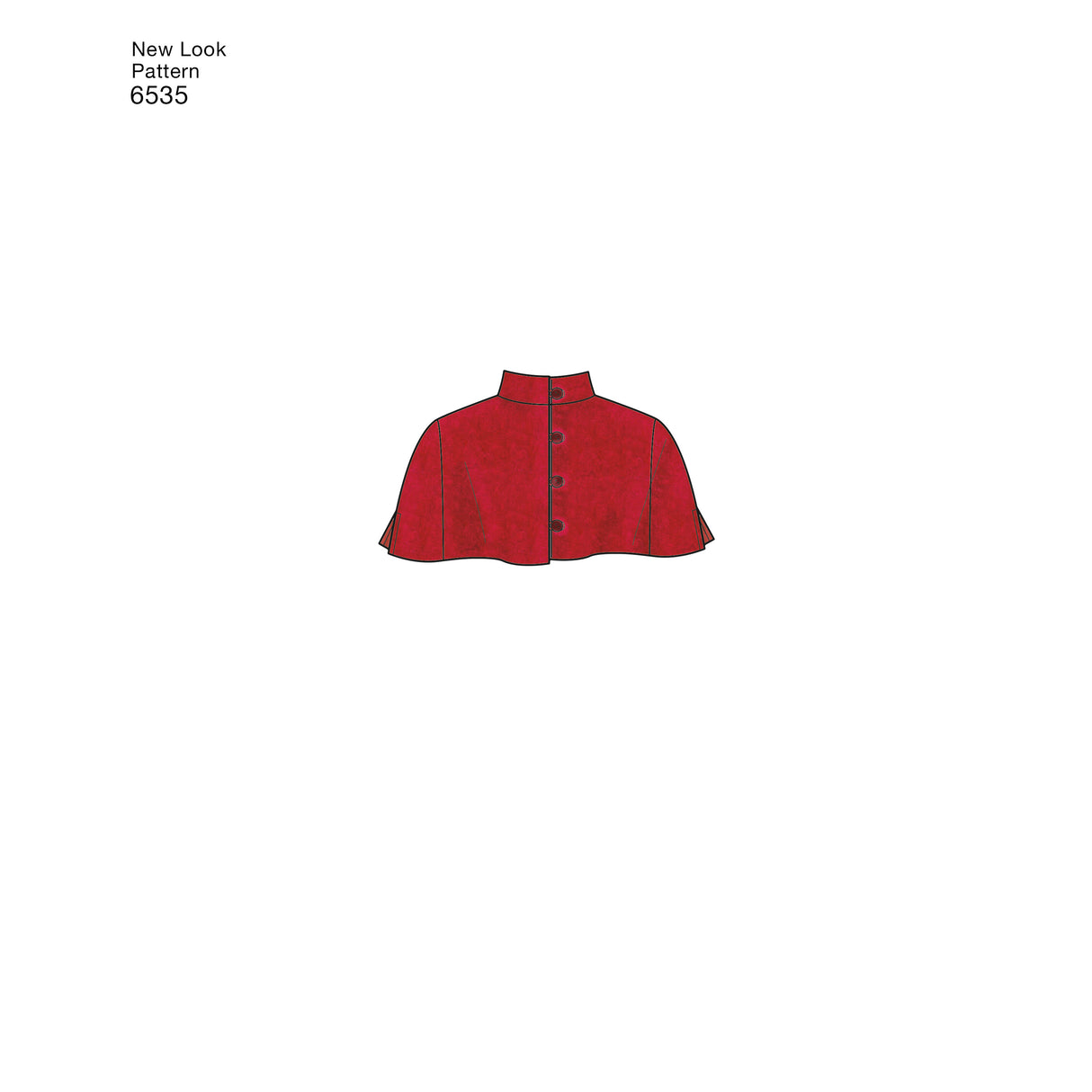 Patron New Look n°6535 – Capes et manteaux col montant