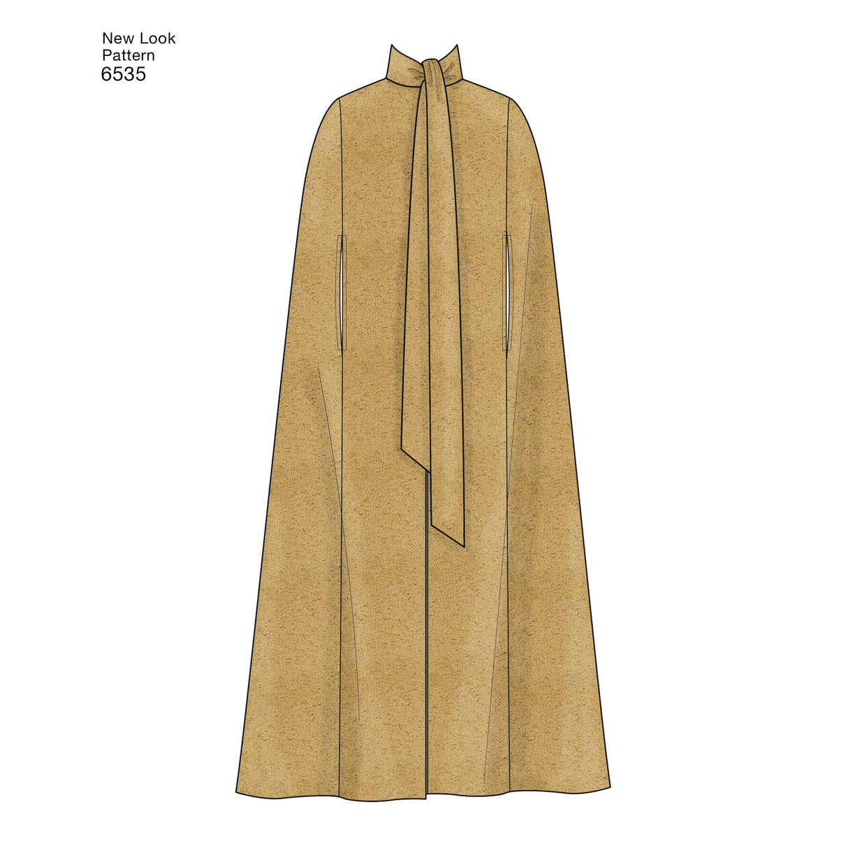 Patron New Look n°6535 – Capes et manteaux col montant