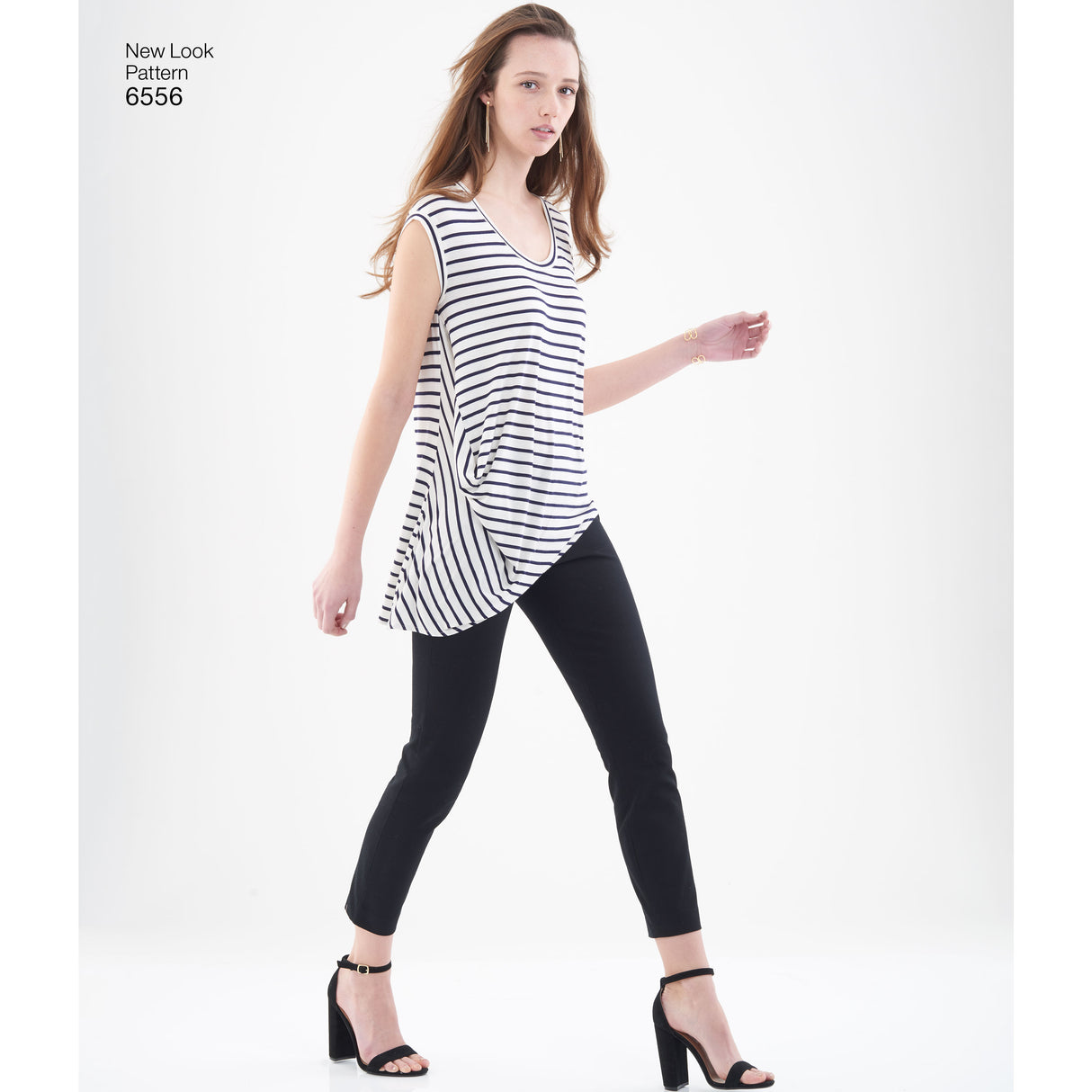 Patron New Look n°6556 – T-shirt asymétrique pour femme