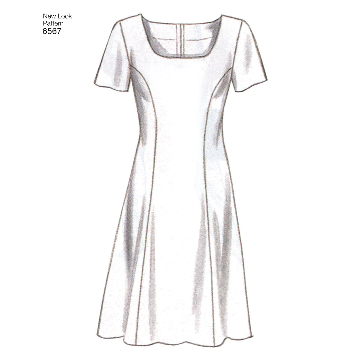 Patron New Look n°6567 - Robe ajustée et évasée