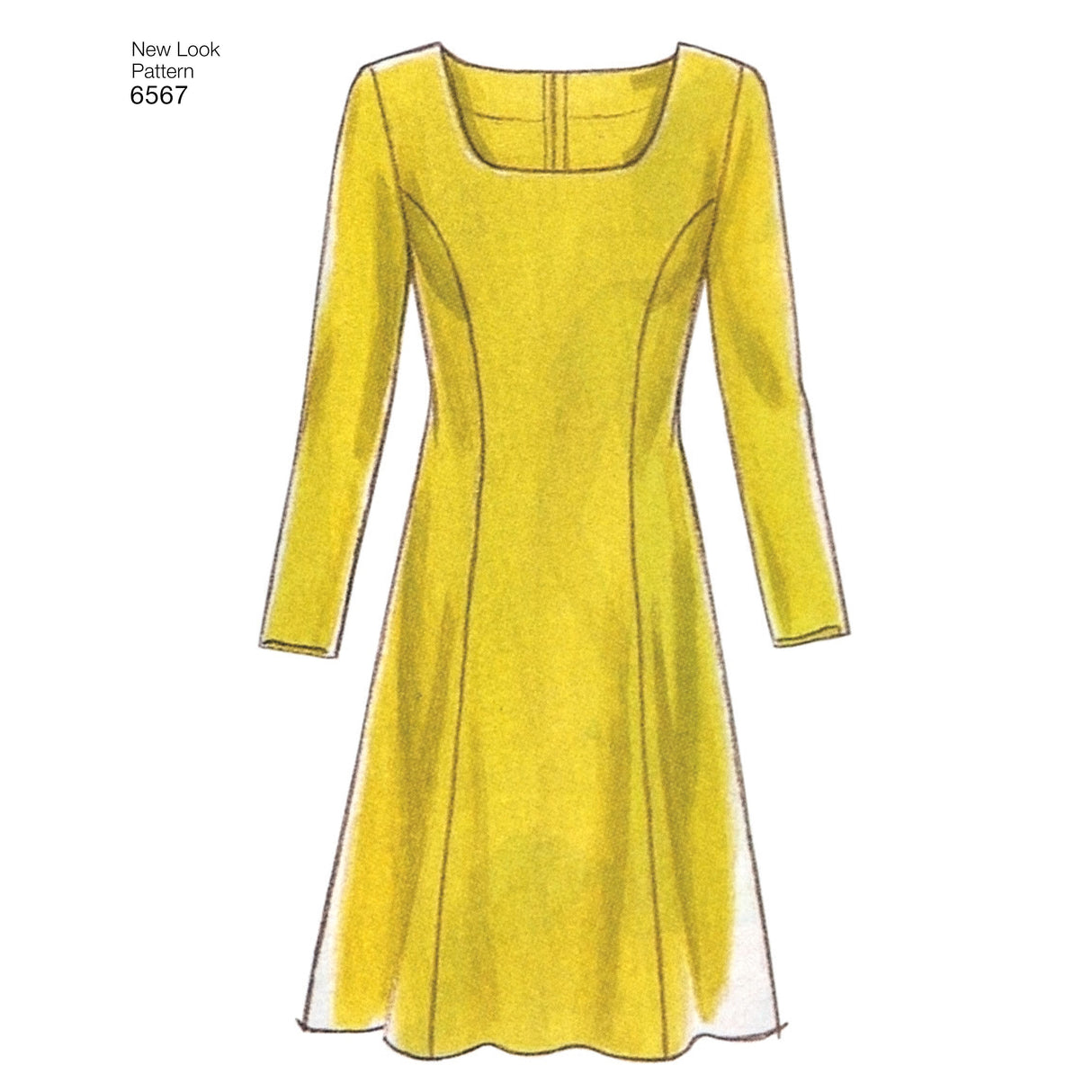 Patron New Look n°6567 - Robe ajustée et évasée