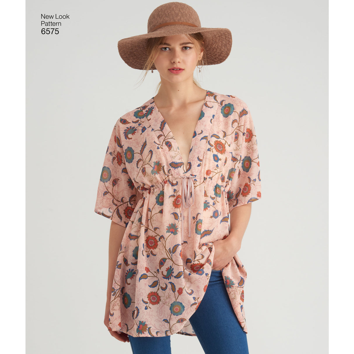 Patron New Look n°6575 – Tunique col V avec variations de manches
