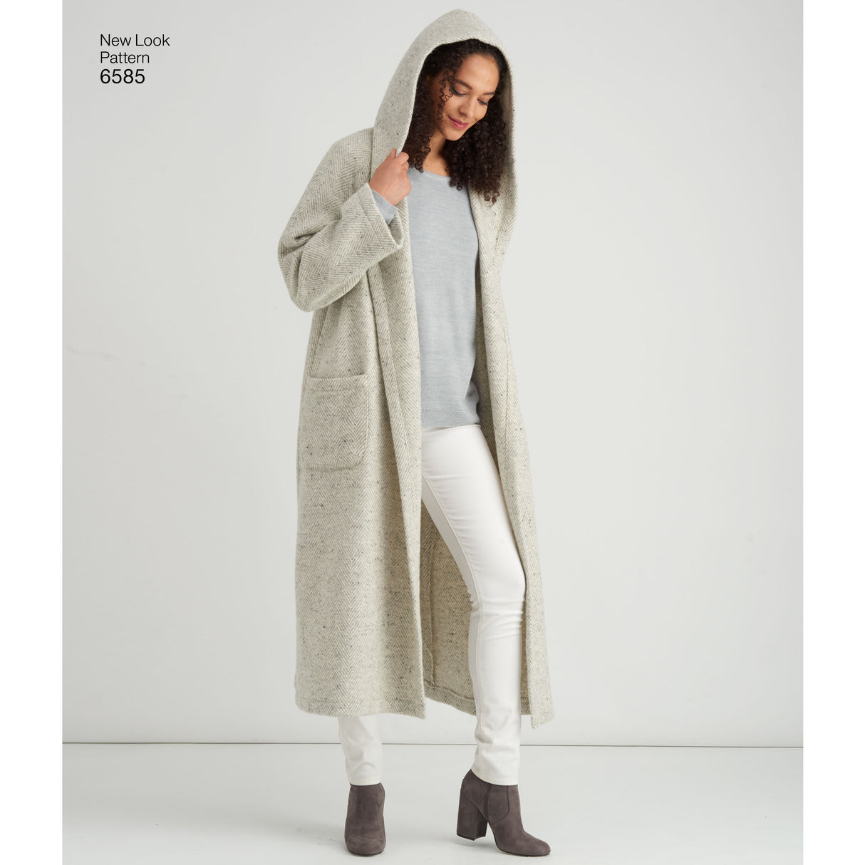 Patron New Look n°6585 – Manteau à capuche