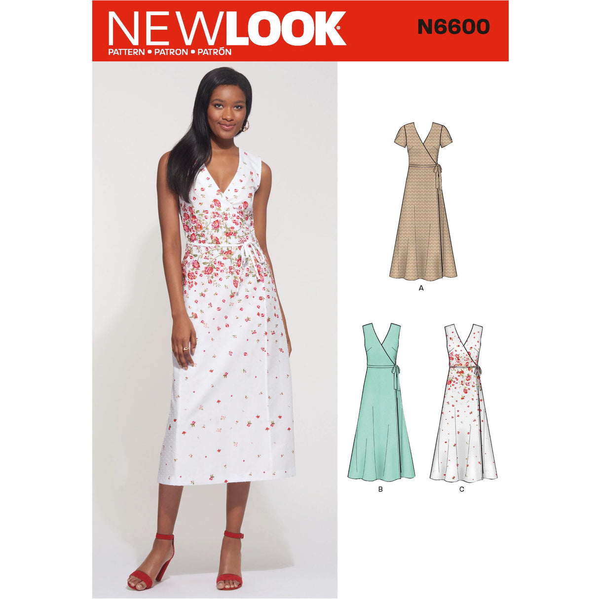 Patron New Look n°6600 - Robe portefeuille élégante