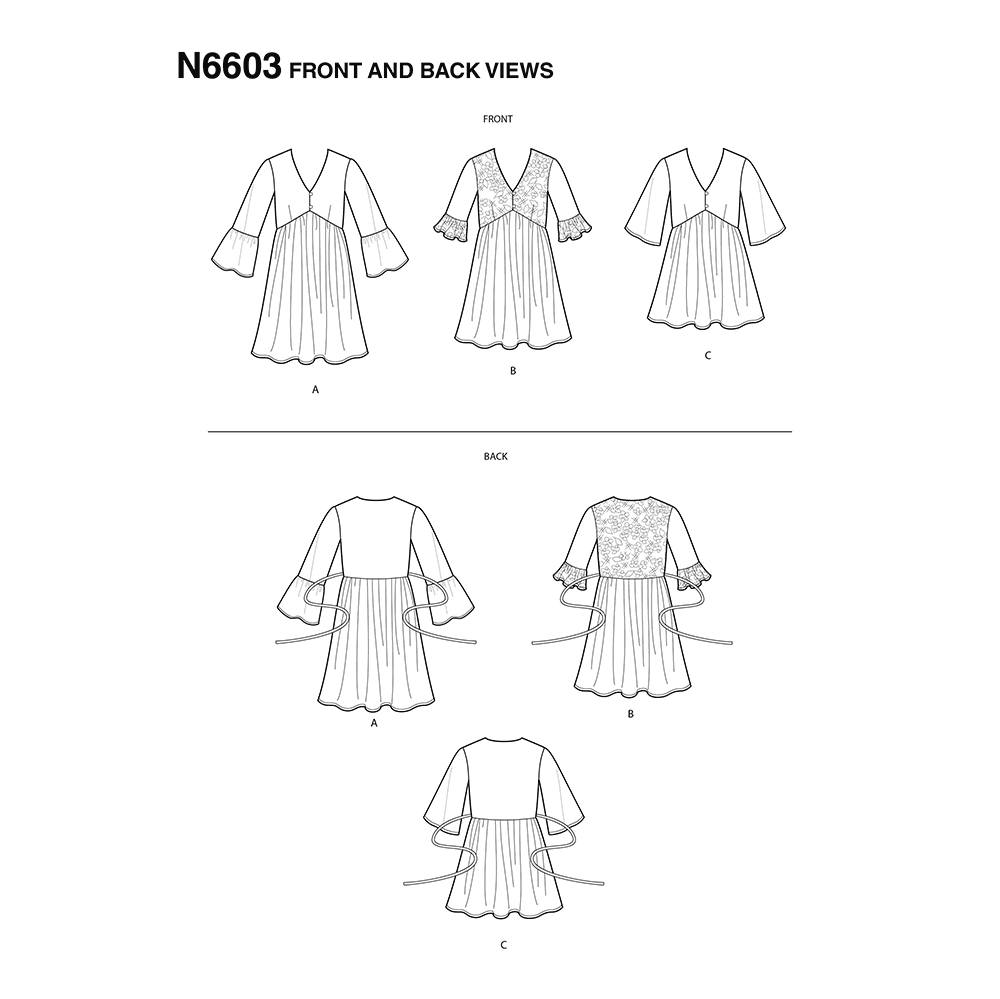 Patron New Look n°6603 - Blouse femme