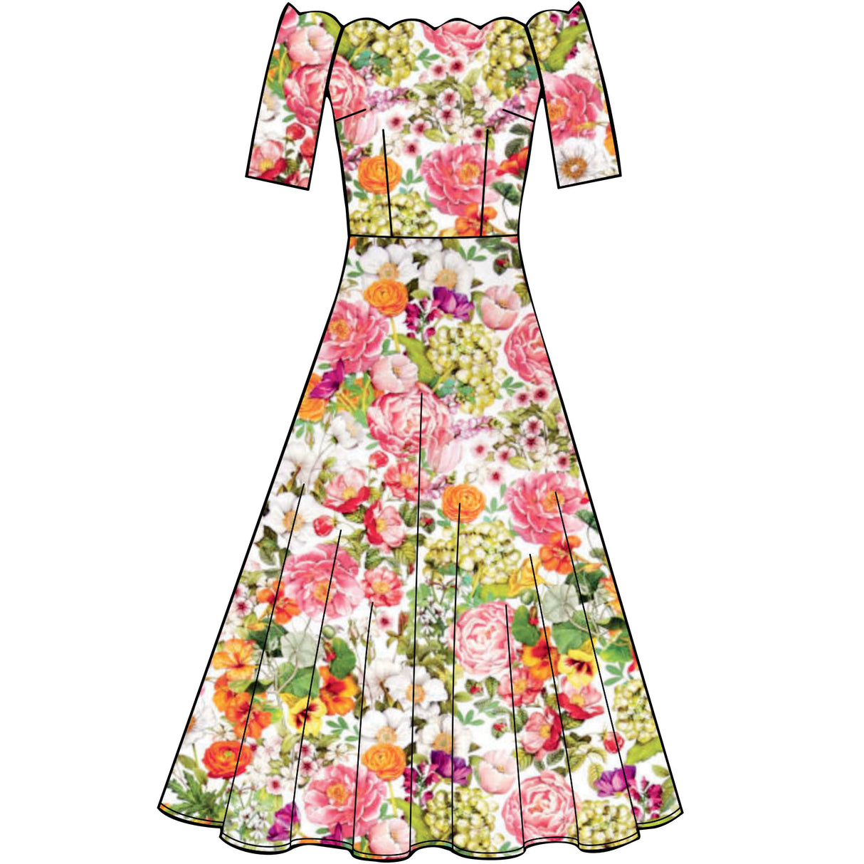 Patron New Look n°6615 - Robe élégante