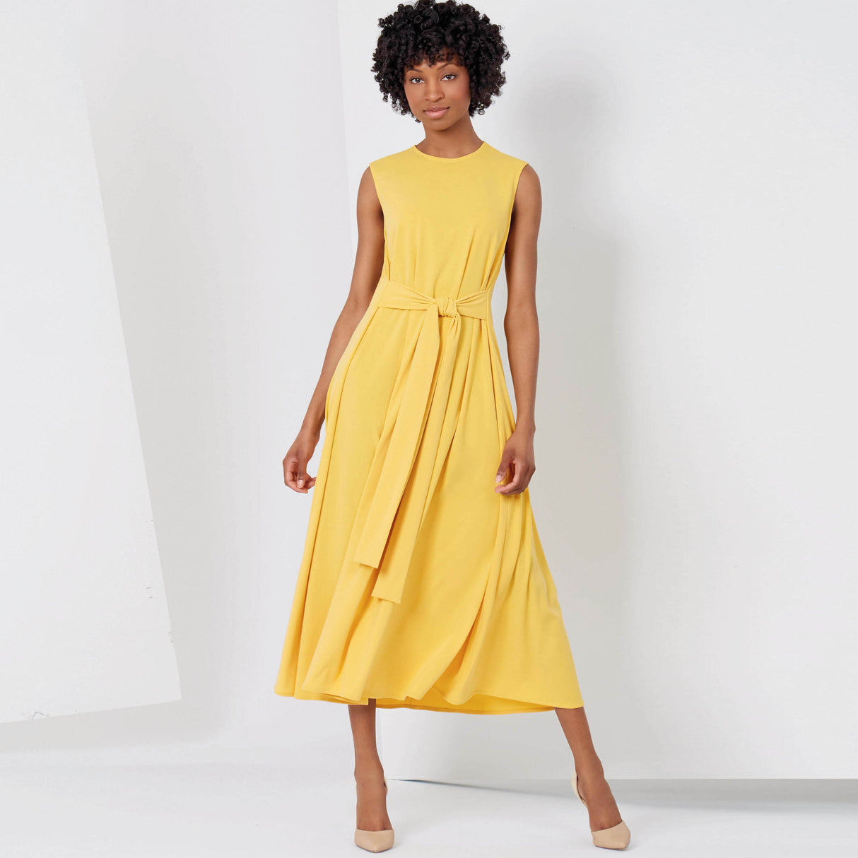 Patron New Look n°6618 - Robe ceinturée à deux longueurs