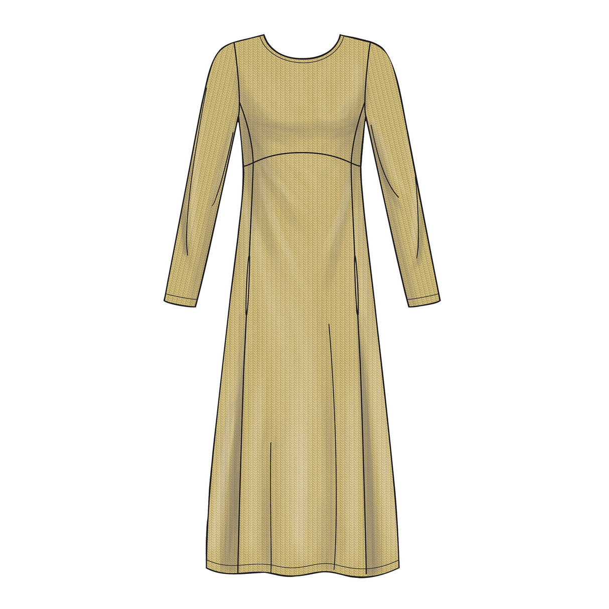 Patron New Look n°6632 - Robe pull avec variations de manches et col bénitier