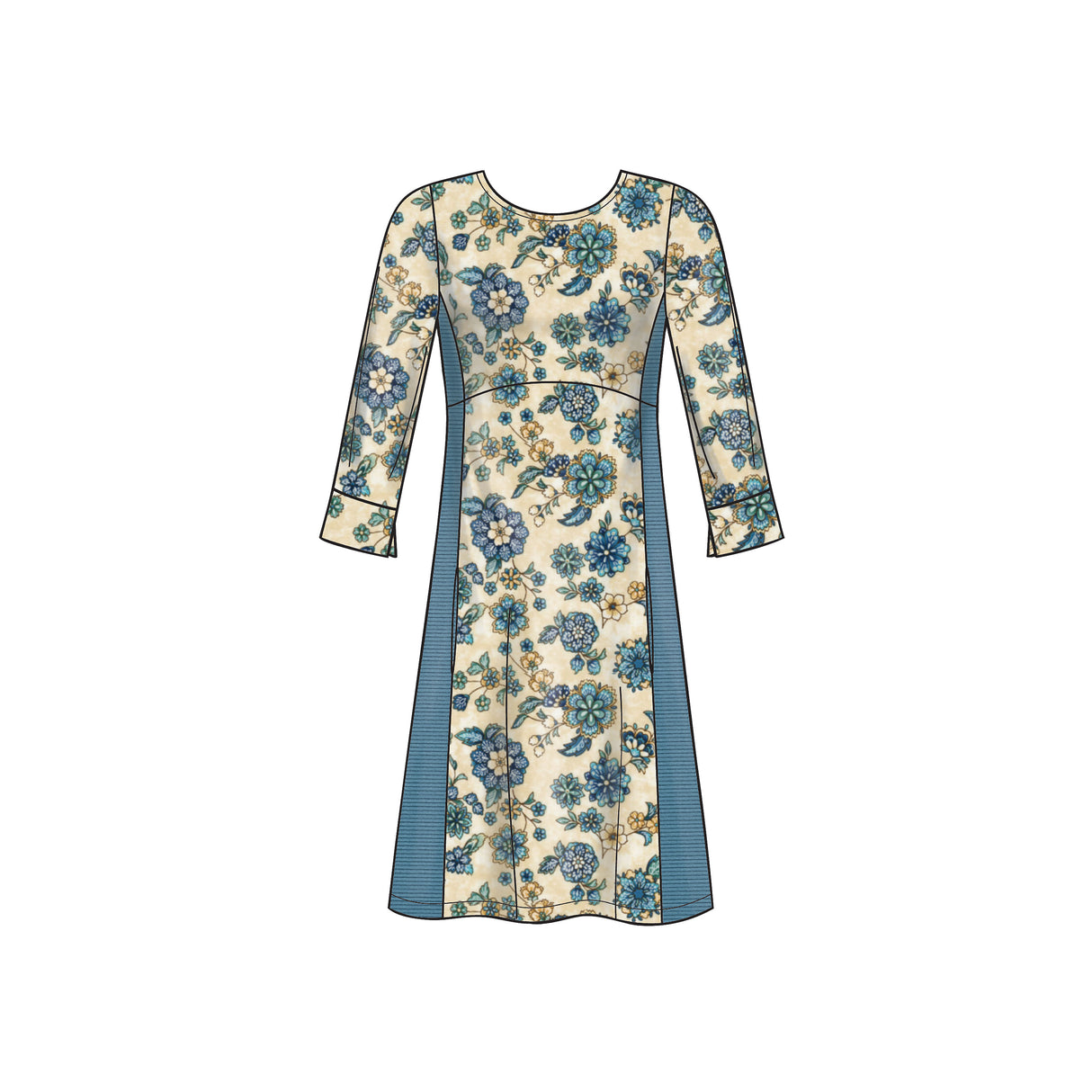 Patron New Look n°6632 - Robe pull avec variations de manches et col bénitier