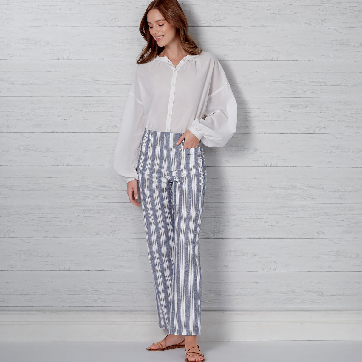 Patron New Look n°6660 - Pantalon évasé pour femme