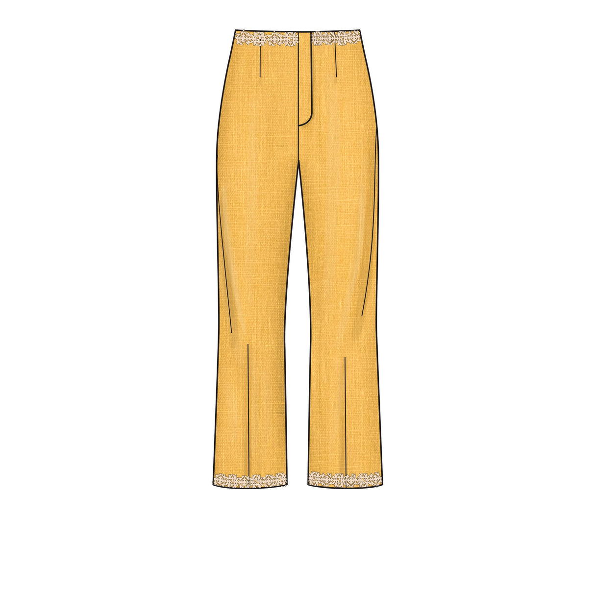 Patron New Look n°6660 - Pantalon évasé pour femme
