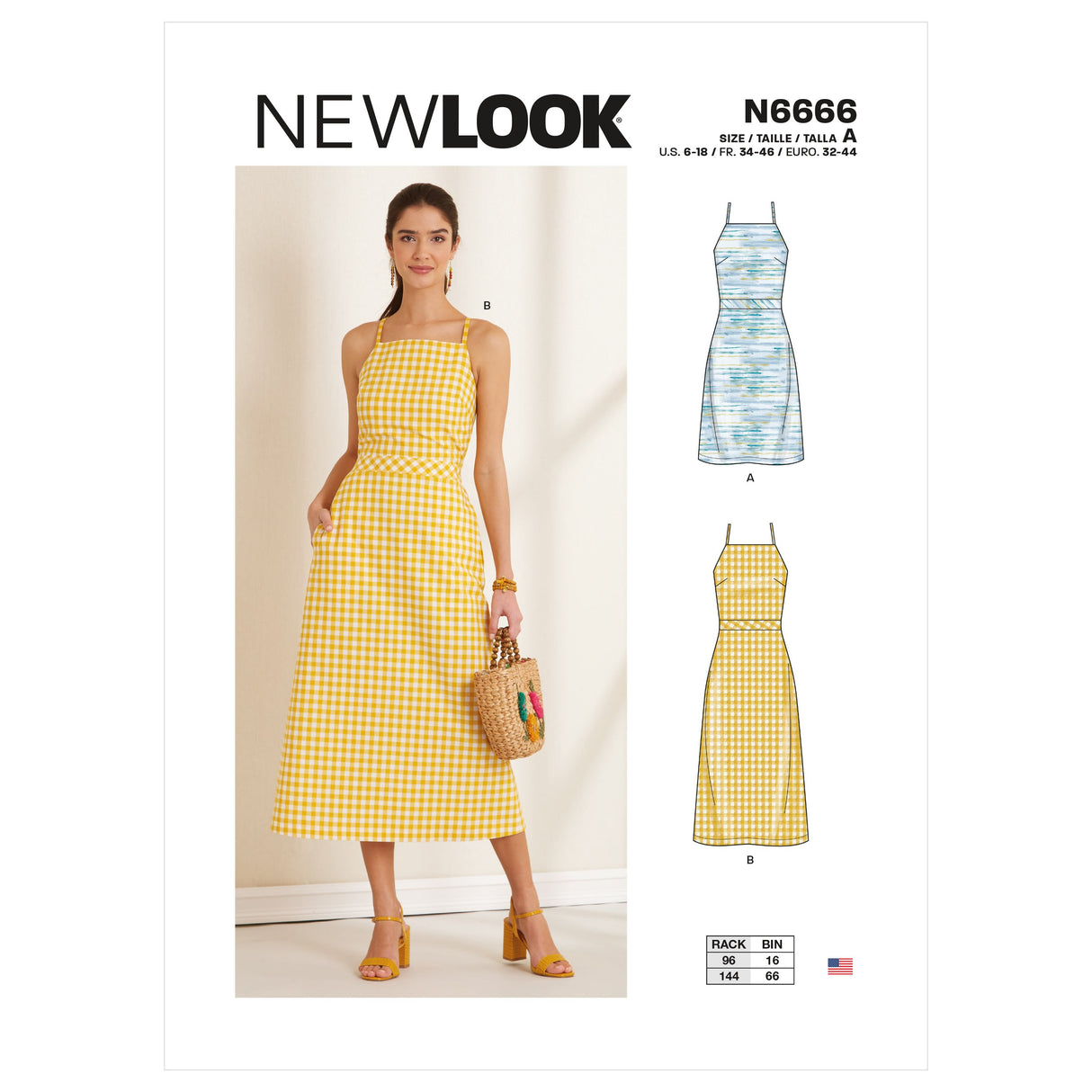 Patron New Look n°6666 - Robe dos nu élégante