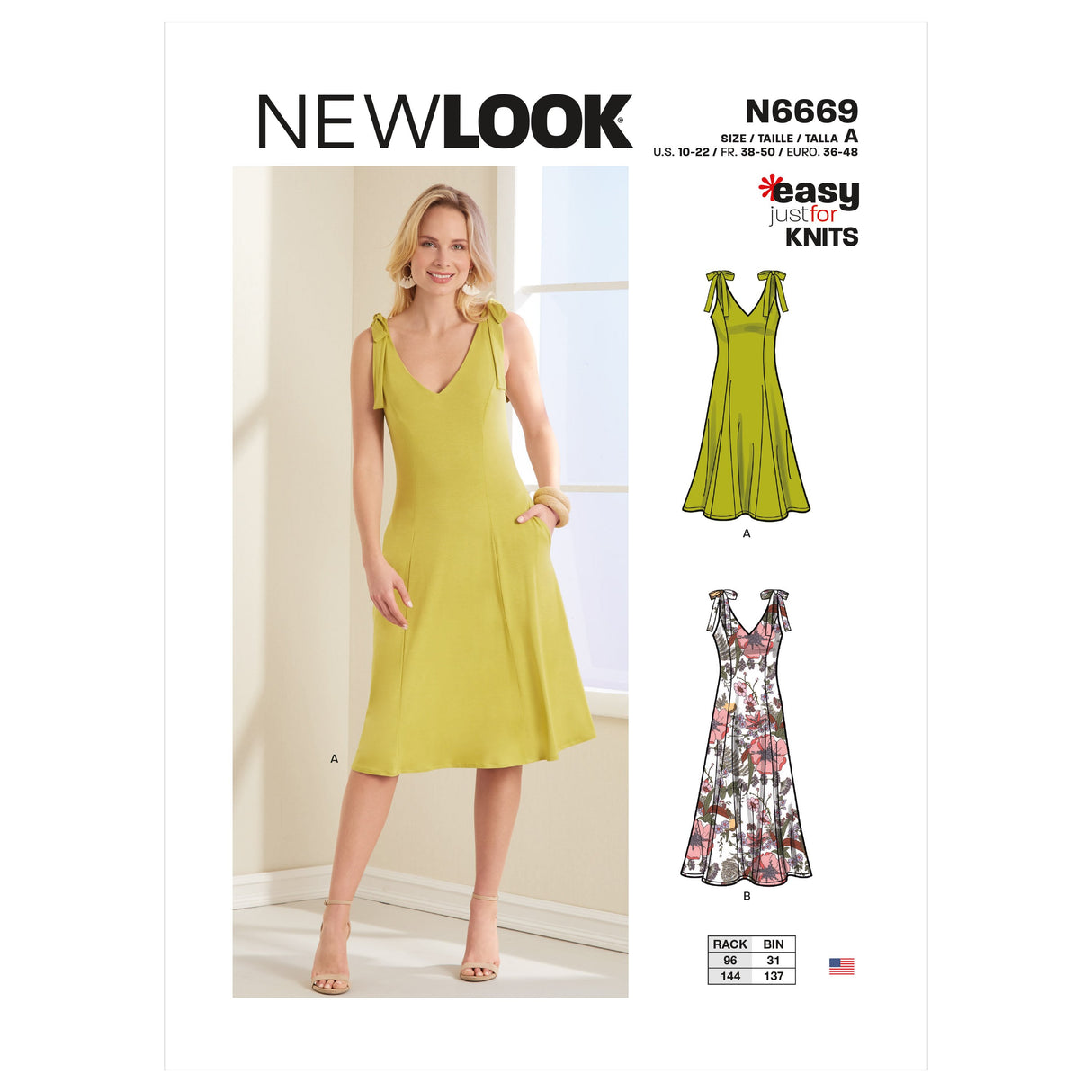 Patron New Look n°6669 - Robe couture princesse évasée