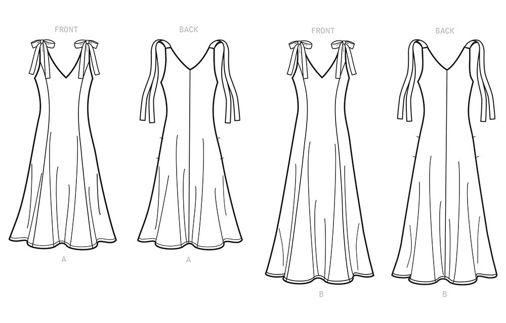 Patron New Look n°6669 - Robe couture princesse évasée