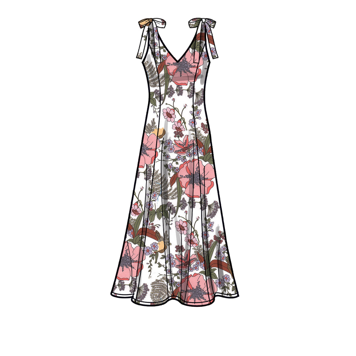 Patron New Look n°6669 - Robe couture princesse évasée