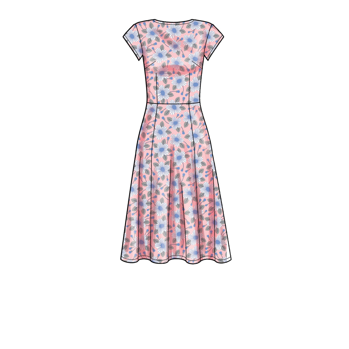 Patron New Look n°6696 - Robe à manches courtes
