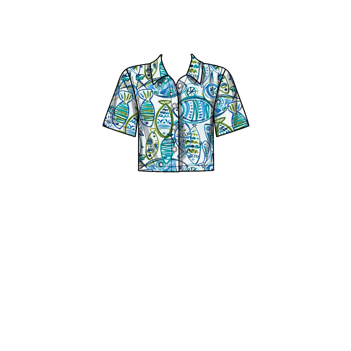 Patron New Look n°6697 - Ensemble top boutonné et jupe crayon