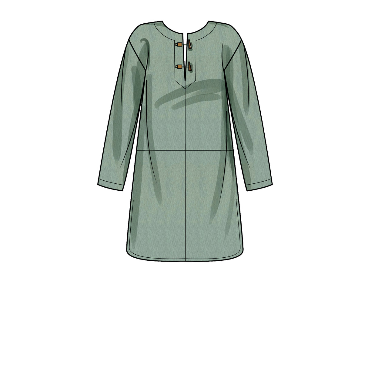 Patron New Look n°6706 - Poncho femme à capuche avec ou sans poches