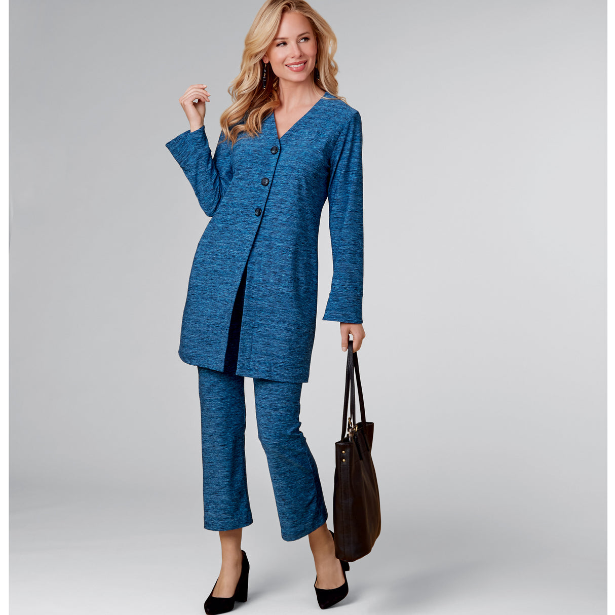 Patron New Look n°6711 - Ensemble cardigan et pantalon évasé