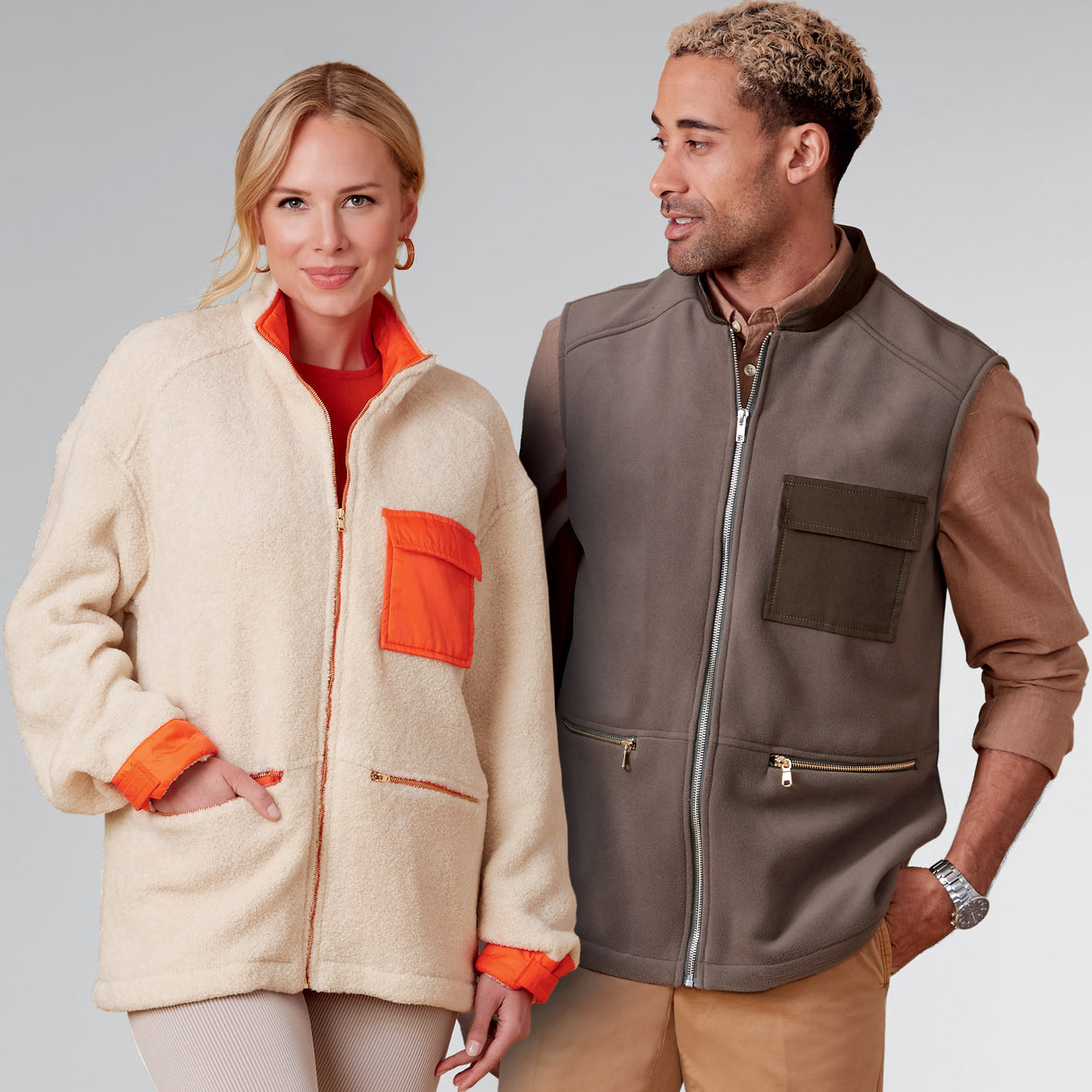 Patron New Look n°6713 - Veste zippée unisexe